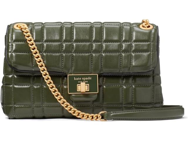 (取寄) ケイトスペード レディース エブリン キルテッド レザー ミディアム コンバーチブル ショルダー バッグ Kate Spade New York women Evelyn Quilted Leather Medium Convertible Shoulder Bag Bonsai Tree