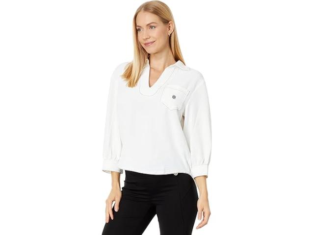 (取寄) トミーヒルフィガー レディース エアロ スプリットネック ポップオーバー Tommy Hilfiger women Aero Split-Neck Popover Ivoryの通販は