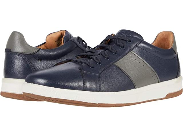 (取寄) フローシャイム メンズ クロスオーバー レース トゥ トゥ カジュアル スニーカー Florsheim men  Crossover Lace to Toe Casual Sneaker Navy/Gray Milled