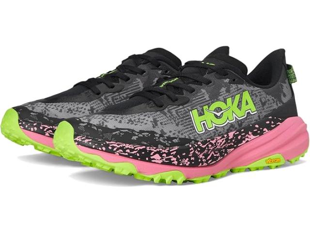 (取寄) ホカオネオネ メンズ スピードゴート 6 Hoka men Speedgoat 6 Black/Neon Rose