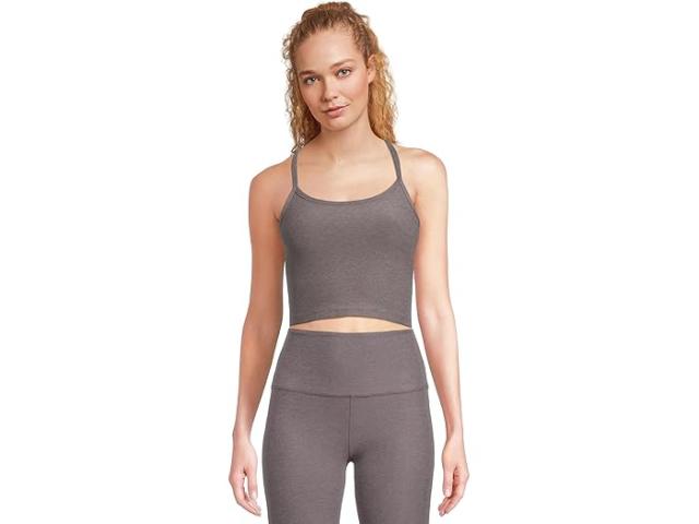 (取寄) ビヨンドヨガ レディース スペースダイ スリム レイサーバック クロップド タンク Beyond Yoga women Beyond Yoga Spacedye Slim Racerback Cropped Tank Soft Umber Heatherの通販は