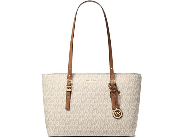 (取寄) マイケルコース レディース クイン ミディアム トート MICHAEL Michael Kors women Quinn Medium Tote Vanilla/Acorn