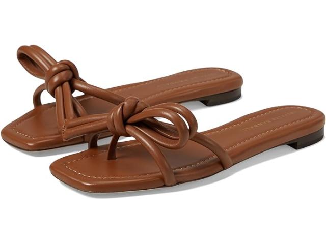 (取寄) ロフラー ランドール レディース ハドリー レザー ボウ フラッツ サンダル Loeffler Randall women Loeffler Randall Hadley Leather Bow Flat Sandal Timberの通販は