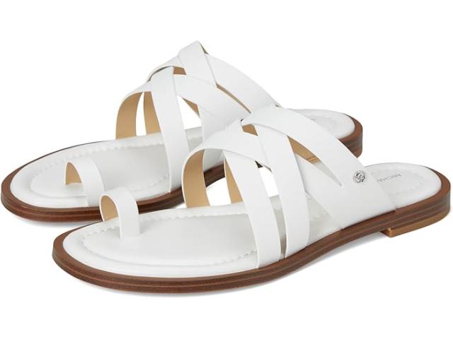 (取寄) マイケルコース レディース ノラ トング サンダル MICHAEL Michael Kors women Nora Thong Sandal Optic White