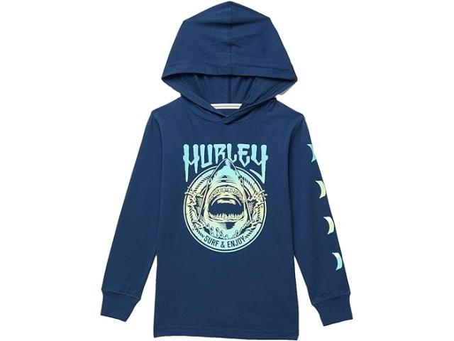 (取寄) ハーレー キッズ ボーイズ グラフィック フーデット プルオーバー ブーディ (リトル キッズ) Hurley Kids boys Graphic Hooded Pullover Hoodie (Little Kids) Night Forceの通販は 10,650円