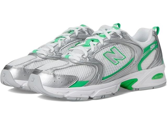 (取寄) ニューバランス クラシックス 530 New Balance Classics 530 Silver llic/Green Apple