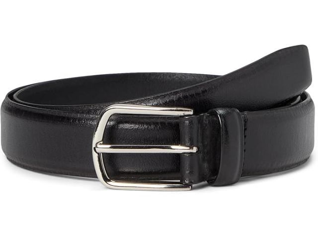(取寄) ジョンストン&マーフィー メンズ エッジ エンボス レザー ベルト Johnston & Murphy men Edge Embossed Leather Belt Black