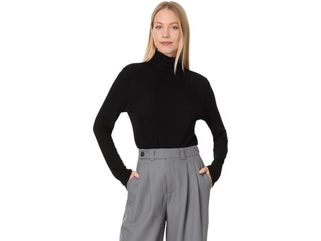 (取寄) マイケル スターズ レディース タラ クロップ タートルネック Michael Stars women Tara Crop Turtleneck Black