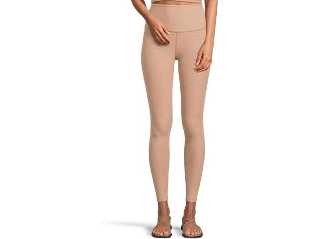 (取寄) ビヨンドヨガ レディース スペースダイ コート イン ザ ミディ ハイウエスト レギンス Beyond Yoga women Spacedye Caught In The Midi High-Waisted Legging Desert Sand Heather