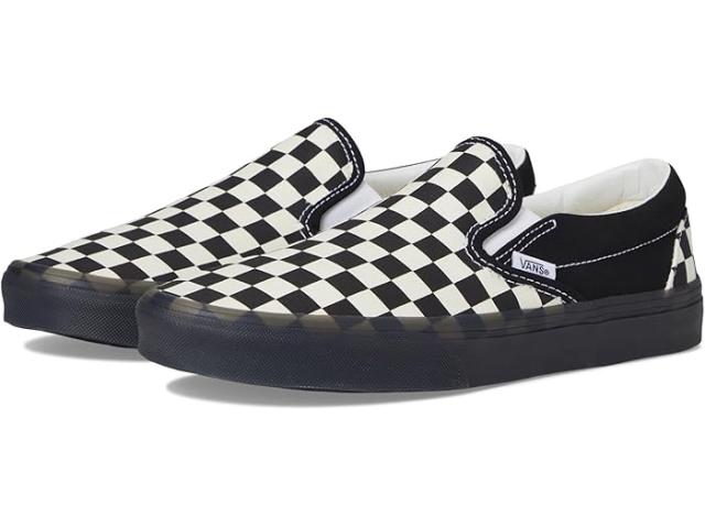 (取寄) バンズ クラシック スリッポン Vans Classic Slip-On Checkerboard White/Black