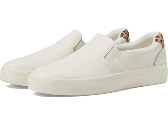 (取寄) ケッズ レディース パシュート スリップ オン Keds women Pursuit Slip On White/Leopard Leather
