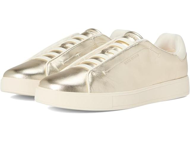 (取寄) コールハーン レディース グランドプロ ラグゼ スリッポン スニーカー Cole Haan women Grandpro Luxe Slip-On Sneakers Soft Gold llic/Ivory