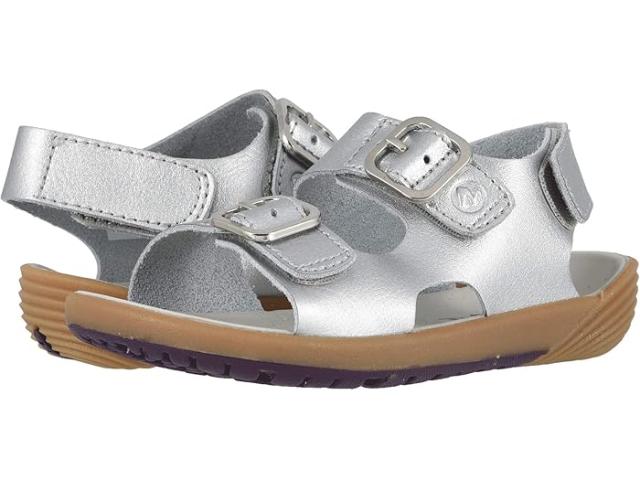 (取寄) メレル キッズ ボーイズ ベア ステップス サンダル (トドラー) Merrell Kids boys Merrell Kids Bare Steps Sandal (Toddler) Silverの通販は