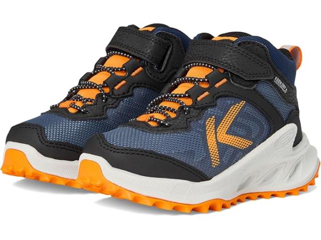 (取寄) キーン キッズ キッズ シオニック ミッド ハイト ウォータープルーフ オール テレイン イージー オン ハイキング ブーツ (トドラー/リトル キッド) KEEN Kids kids Zionic Mid Height Waterproof All Terrain Easy On Hiking Boots (Toddler/Little Kid) Naval