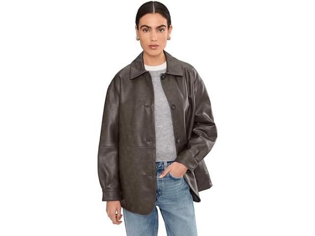 (取寄) リーバイス レディース フォー レザー ブレーザー Levi's women Faux Leather Blazer Ash