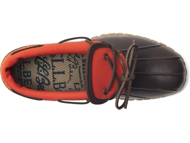 (取寄) エルエルビーン レディース ラバー モック キャンバス L.L.Bean women L.L.Bean Rubber Moc Canvas Orange/Bean Boot Brown/Gumの通販は
