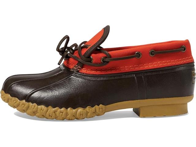 (取寄) エルエルビーン レディース ラバー モック キャンバス L.L.Bean women L.L.Bean Rubber Moc Canvas Orange/Bean Boot Brown/Gumの通販は
