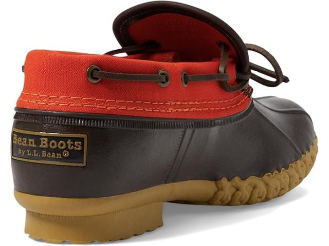 (取寄) エルエルビーン レディース ラバー モック キャンバス L.L.Bean women L.L.Bean Rubber Moc Canvas Orange/Bean Boot Brown/Gumの通販は