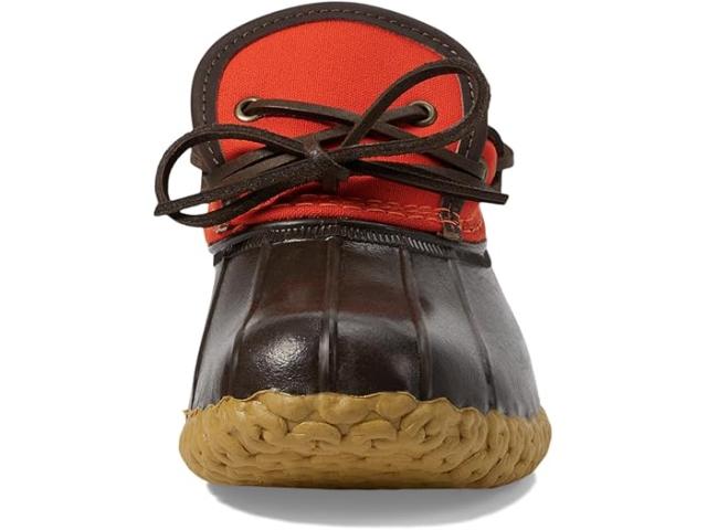 (取寄) エルエルビーン レディース ラバー モック キャンバス L.L.Bean women L.L.Bean Rubber Moc Canvas Orange/Bean Boot Brown/Gumの通販は