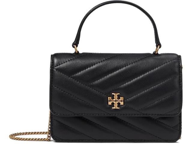 (取寄) トリーバーチ レディース キラ シェブロン ミニ トップ ハンドル チェイン ウォレット Tory Burch women Kira Chevron Mini Top-Handle Chain Wallet Blackの通販は 57,926円