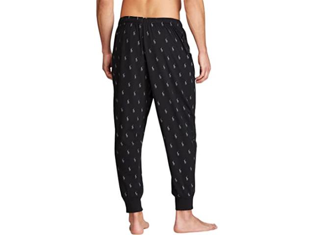 (取寄) ラルフローレン メンズ ニット カバード ウエストバンド スリープウェア ジョガー パンツ Polo Ralph Lauren men Knit Covered Waistband Sleepwear Jogger Pants Polo Black/Active Grey All Over Pony Print