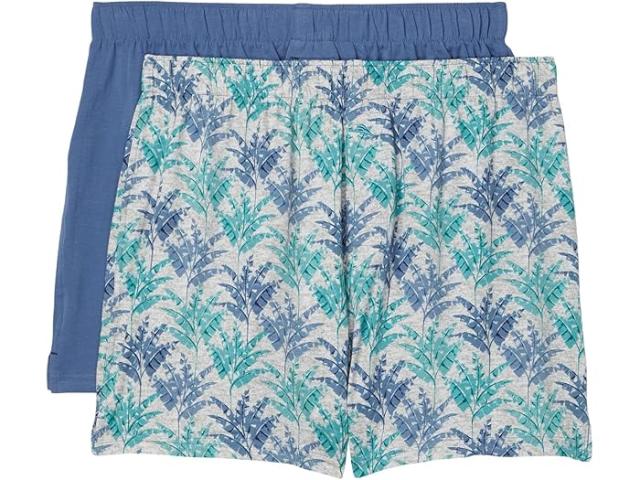(取寄) トミーバハマ メンズ 2-パック ニット ボクサー  Bahama men 2-Pack Knit Boxers Grey Palm