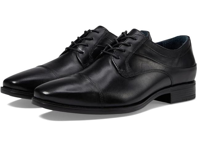 (取寄) ジョンストン&マーフィー メンズ ギボンズ キャップ トゥ Johnston & Murphy men Johnston & Murphy Gibbons Cap Toe Black Full Grain