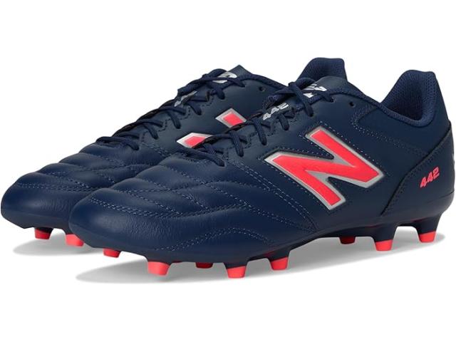 (取寄) ニューバランス メンズ 442 チーム エフジー V2 サッカー クリーツ New Balance men 442 Team FG V2 Soccer Cleats NB Navy/Silver/Energy Red