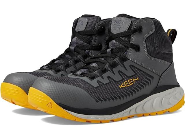 (取寄) キーン ユーティリティ メンズ アーバダ ミッド KEEN Utility men KEEN Utility Arvada Mid Steel Grey/Keen Yellowの通販は