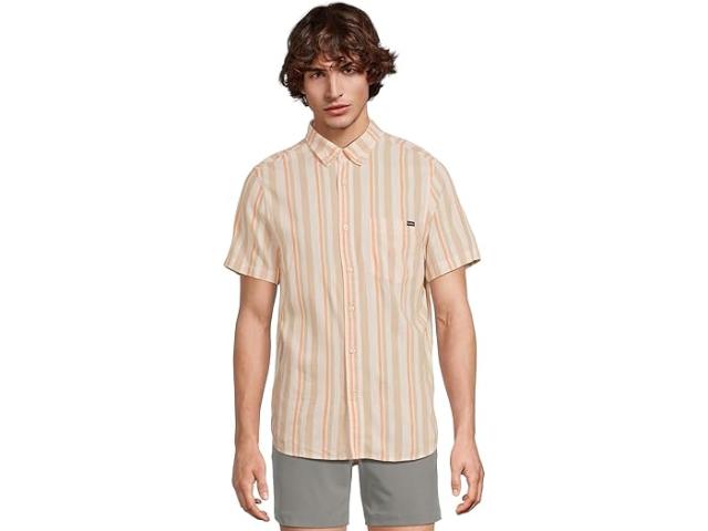 (取寄) チャビーズ メンズ ザ アイス クリーム ソーシャル ウィーブ フライデー Chubbies men The Ice Cream Social (Resort Weave Friday Shirt) Light Khaki - Striped (Predominate)