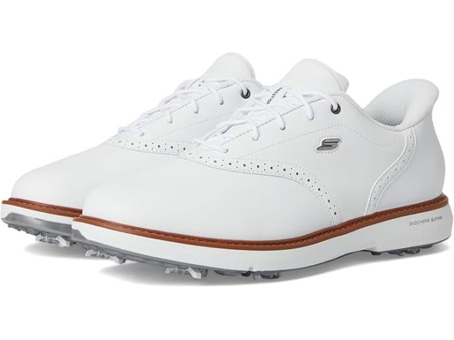 (取寄) スケッチャーズ ゴルフ メンズ プレステージ スリップ-イン アーチフィット スパイクド ゴルフ シューズ Skechers GO GOLF men Prestige Slip-In ArchFit Spiked Golf Shoe White