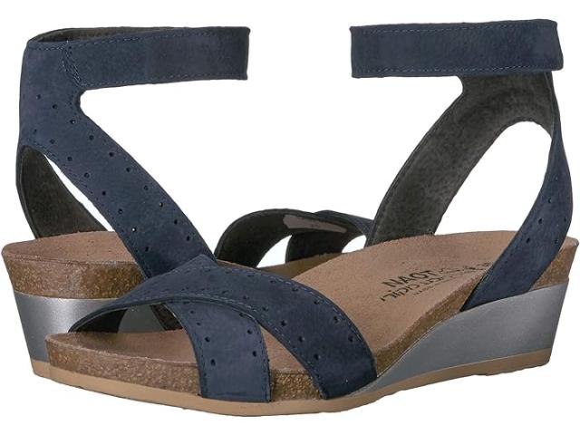 (取寄) ナオト レディース ワンド Naot women Naot Wand Navy Velvet Nubuck/Glass Brown