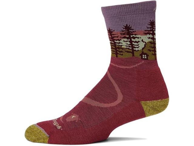 (取寄) ダーンタフバーモント レディース ノースウッズ ミクロ クルー ミッドウエイト ウィズ クッション Darn Tough Vermont women Northwoods Micro Crew Midweight with Cushion Cranberry