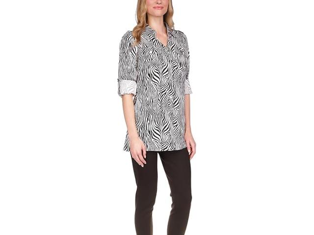 (取寄) マイケルコース レディース グラフィック ゼブラ チュニック MICHAEL Michael Kors women Graphic Zebra Tunic Blackの通販は 18,220円