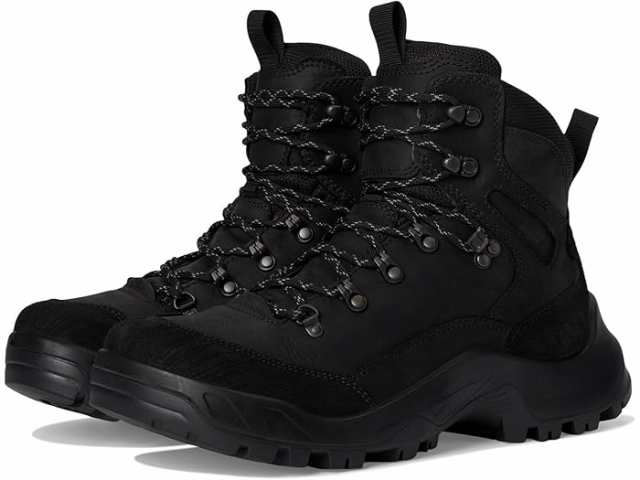 (取寄) エコー スポーツ メンズ オフロード ウォータープルーフ ハイ レース-アップ ハイキング ブーツ ECCO Sport men ECCO Sport Offroad Waterproof High Lace-Up Hiking Boots Black Nubuck/Black Oil Nubuck