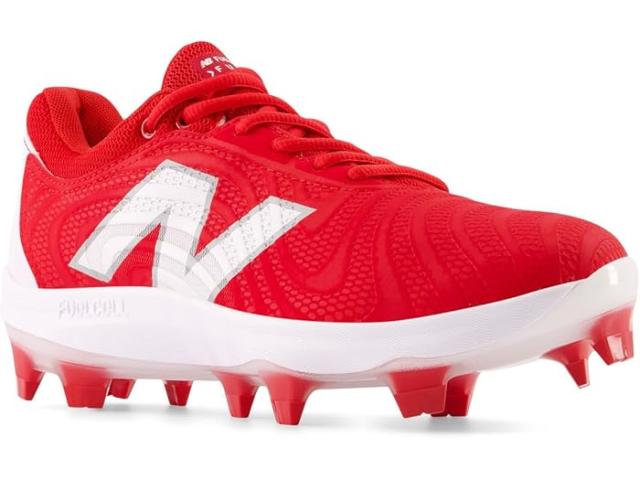 (取寄) ニューバランス レディース フューエルセル フューズ V4 モールデッド ソフトボール クリーツ New Balance women FuelCell FUSE v4 Molded Softball Cleats Team Red/Optic White