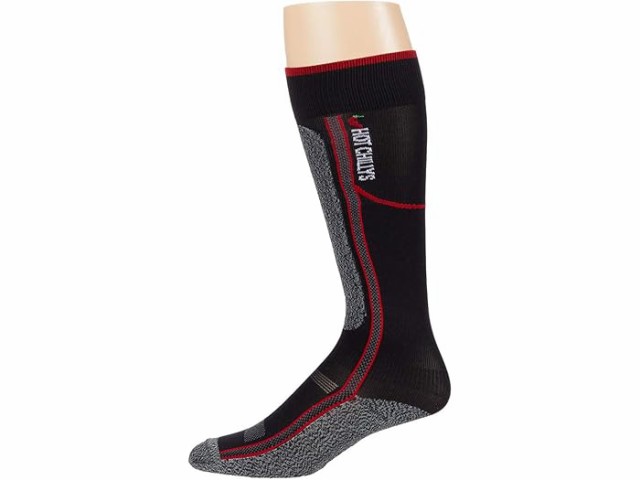 (取寄) ホットチリ メンズ エリート ヒート ロウ ボリューム ソック Hot Chillys men Hot Chillys Elite Heat Low Volume Sock Black/Redの通販は