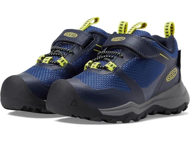 (取寄) キーン キッズ ボーイズ ワンドゥーロ ロー ウォータープルーフ (トドラー/リトル キッド) KEEN Kids boys Wanduro Low Waterproof (Toddler/Little Kid) Sky Captain/Evening Primrose