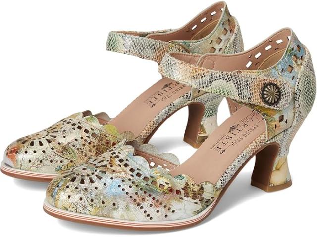 (取寄) ラルティストバイスプリングステップ レディース ラグゼ L'Artiste by Spring Step women Luxe Beige Multi