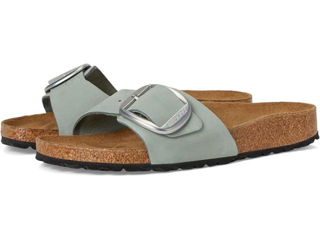 (取寄) ビルケンシュトック レディース マドリッド ビッグ バックル - ヌバック レザー Birkenstock women Madrid Big Buckle - Nubuck Leather Pure Sage