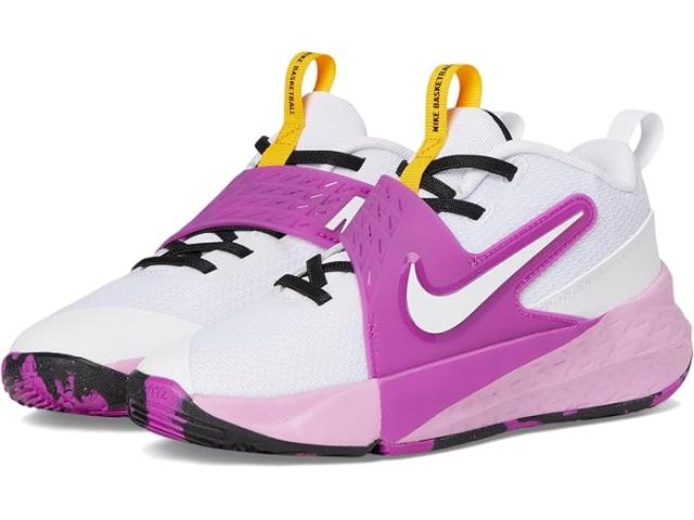 (取寄) ナイキ キッズ キッズ チーム ハッスル D 12 (リトル キッド) Nike Kids kids Team Hustle D 12 (Little Kid) White/White/University Gold/Vivid Purple