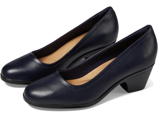 (取寄) クラークス レディース エミリー 2 ルビー Clarks women Clarks Emily 2 Ruby Navy Leather