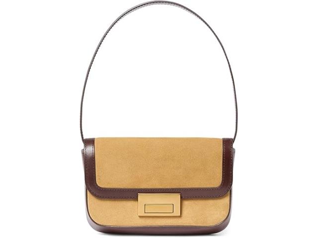 (取寄) ロフラー ランドール レディース ステファニア レザー フラップ バケット ショルダー バッグ Loeffler Randall women Stefania Leather Flap Baguette Shoulder Bag Hazel/Espressoの通販は