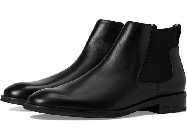 (取寄) ケネスコール メンズ タリー チェルシー ブーツ Kenneth Cole men Tully Chelsea Boots Black Leather
