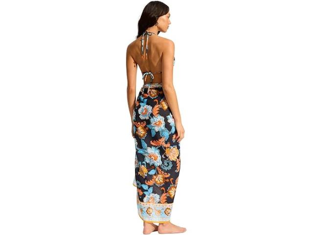 (取寄) シーフォリー レディース スプリング フェスティバル サロン Seafolly women Spring Festival Sarong True Navyの通販は
