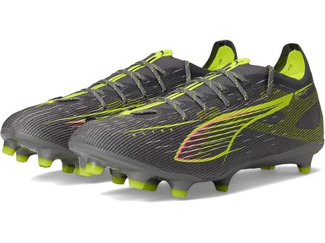 (取寄) プーマ メンズ ウルトラ 5 プロ アーティフィシャル グランド サッカー クリーツ PUMA men Ultra 5 Pro Firm, Artificial Ground Soccer Cleats Matte Aged Silver-Yellow Alert-Sun Struck