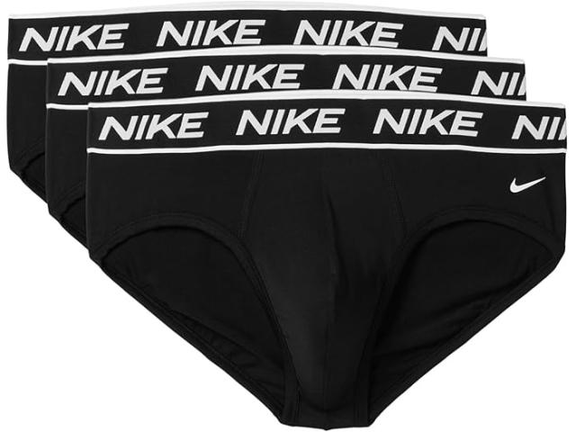 (取寄) ナイキ メンズ オール デイ ミクロ ヒップ ブリーフ 3-パック Nike men All Day Micro Hip Brief 3-Pack Black/Black/Black
