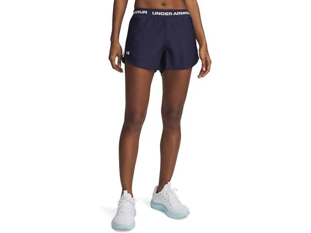 (取寄) アンダーアーマー レディース テック プレイ アップ ショーツ Under Armour women Tech Play Up Shorts Midnight Navy/White