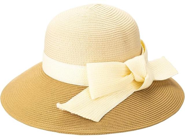 (取寄) サンディエゴハット レディース サイド ボウ カラーブロック ハット San Diego Hat Company women Side Bow Color-Block Hat Beigeの通販は