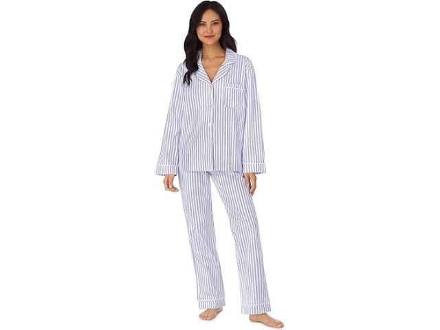 (取寄) ベッドヘッドパジャマズ レディース ロング スリーブ クラシック パジャマ セット Bedhead PJs women Long Sleeve Classic Pajama Set Blue 3-D Stripe